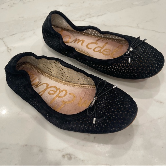 Sam Edelman Shoes - 🎉HOST PICK🎉 Sam Edelman black suede Felicia ballet flats